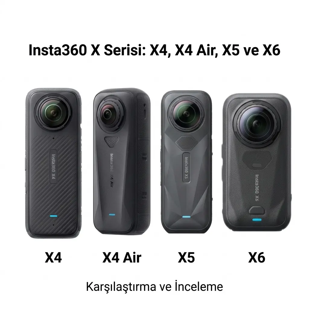 Insta360 Karşılaştırma: X4, X4 Air, X5 ve X6 Hangi 360 Kamera Size Uygun?