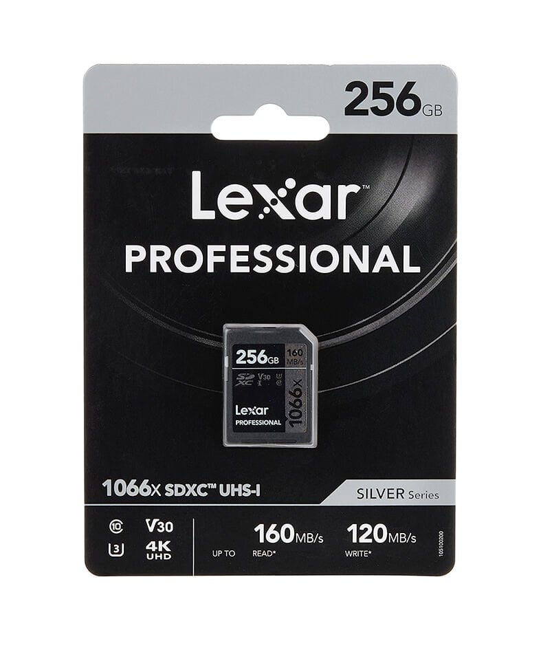 Lexar 256GB Professıonal SDXC UHS-I U3 C10 V30 4K UHD 1066x