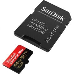 Sandisk 64GB Extreme PRO microSDXC UHS-I U3 4K 200MB/s