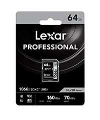 Lexar 64GB Professıonal SDXC UHS-I U3 C10 V30 4 1066x