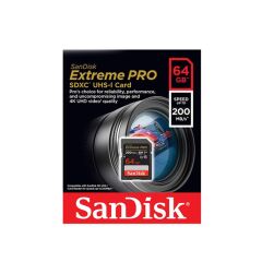 Sandisk 64GB Extreme PRO SDXC UHS-I U3 V30 4K 200MB/s
