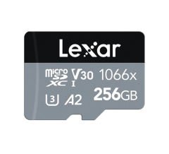 Lexar 256GB microSDXC UHS-I U3 V30 A2 C10 4K 1066x