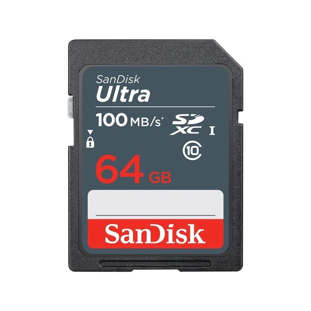 Sandisk Ultra 64GB SDXC UHS-I C10 FUULHD 100MB/s