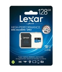 Lexar 128GB microSDXC UHS-I U3 V30 A1 C10 633x