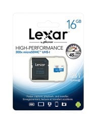 Lexar 16GB microSDHC UHS-I U1 C10 300x