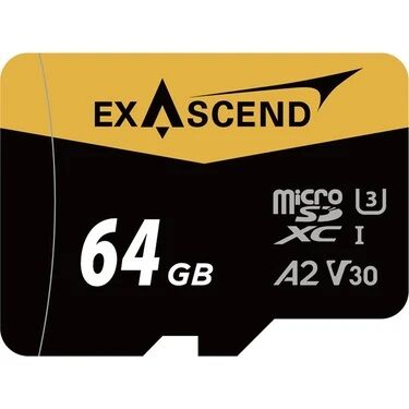 EXASCEND 64GB microSDXC UHS-I U3 A2 V30