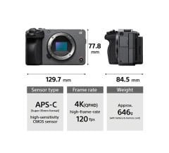 Sony FX30 Cinema Line Kamera (ILME-FX30B, XLR Tutamaksız)
