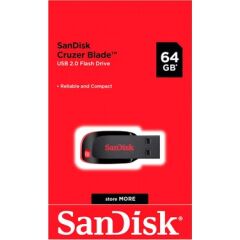 SanDisk 64GB Cruzer Blade USB 2.0 Flash Drive