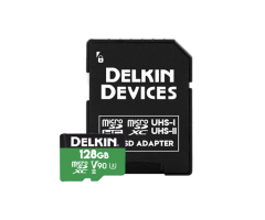Delkin Power 128GB V90 microSD Hafıza Kartı (UHS-II)