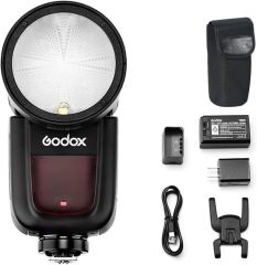 Godox V1 Canon Uyumlu Yuvarlak Kafa Flaş