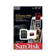 Sandisk 128GB Extreme PRO microSDXC UHS-I