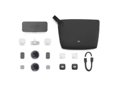 DJI Mic Mini 2 Kablosuz Yaka Mikrofonu (2 TX + 1 Mobil RX + Şarj Kutusu)